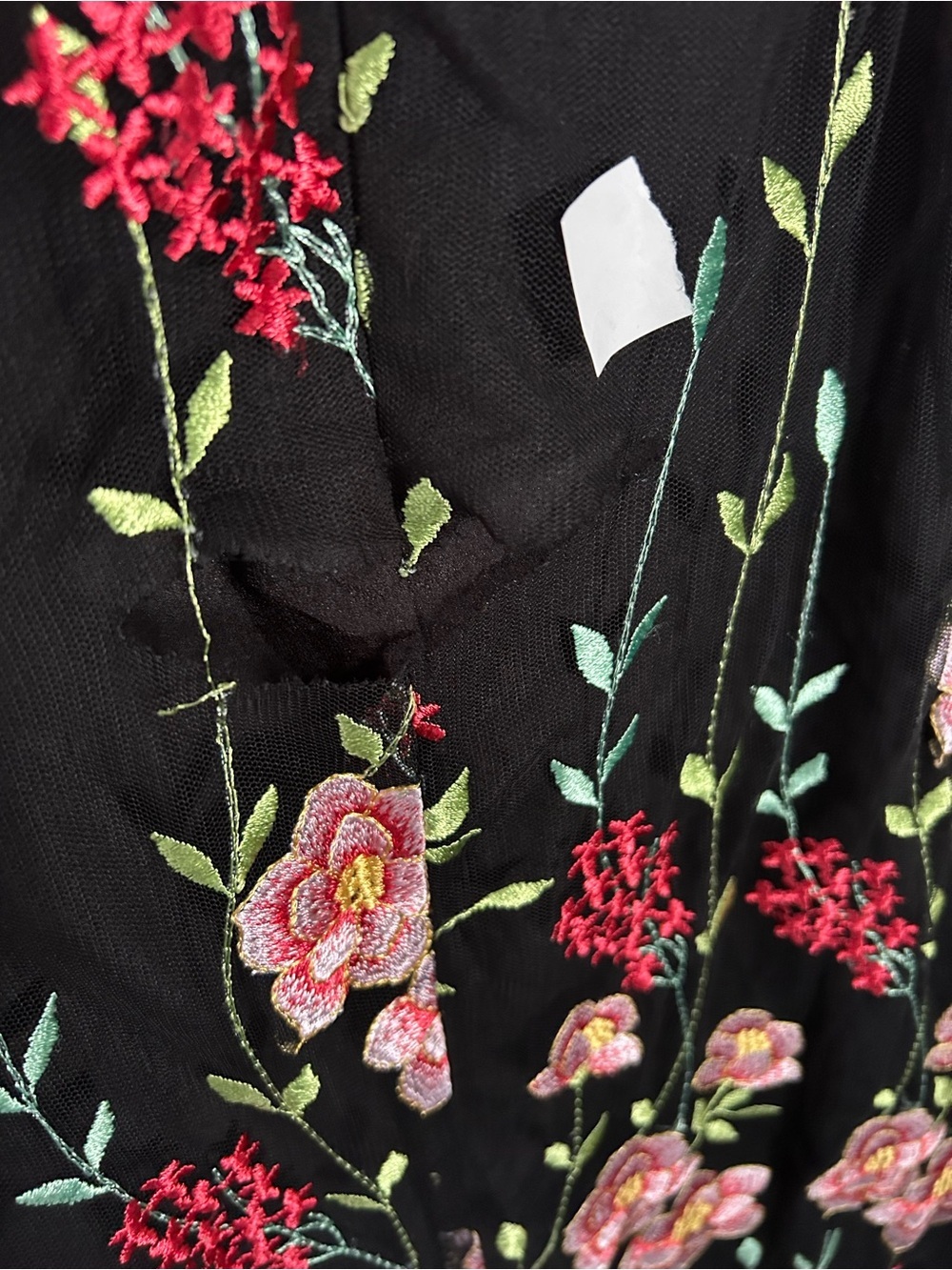 *Flawed Dress The Population RTR Woman’s Giovanna Floral Embroidered Dress (107) - Picture 11 of 12